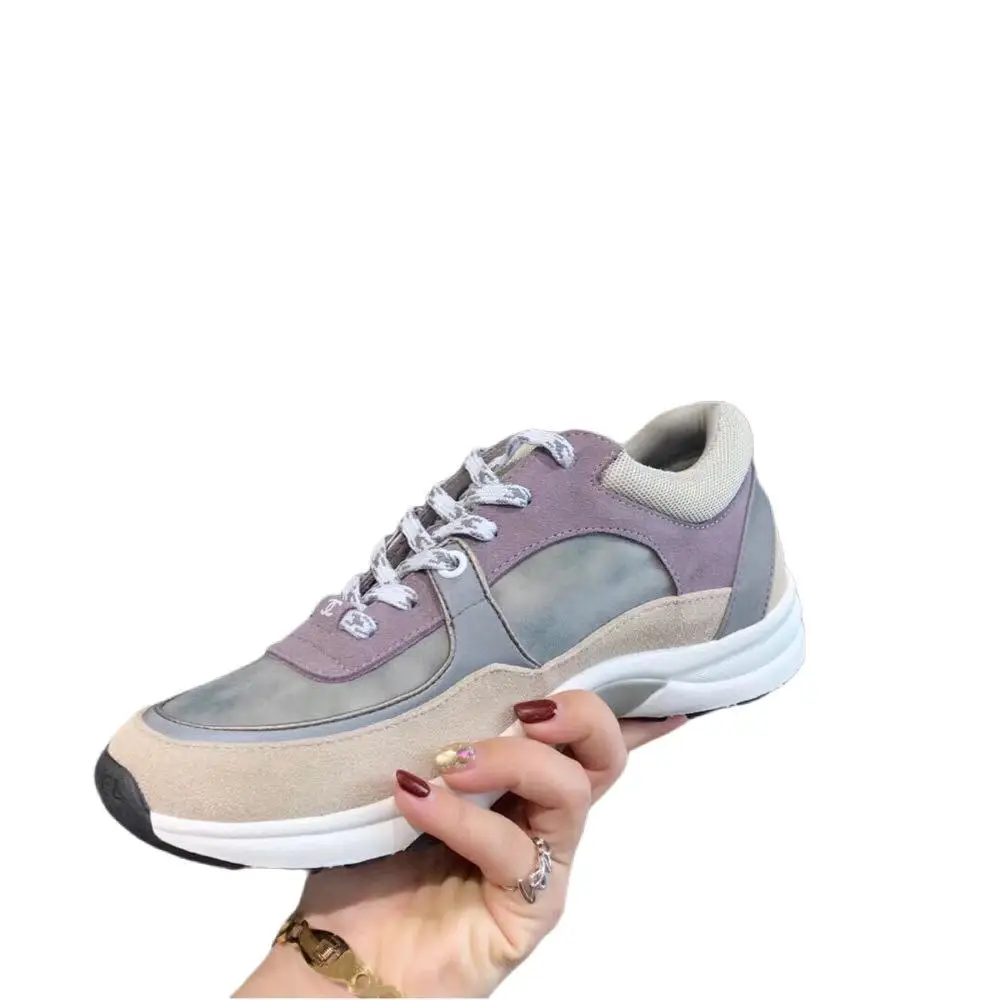 

Original Brand New Design Fashion INS HOT Chic High-quality Patchwork Coxy Sole Leisure Casual Chunky Sneakers Women Shoes Flats