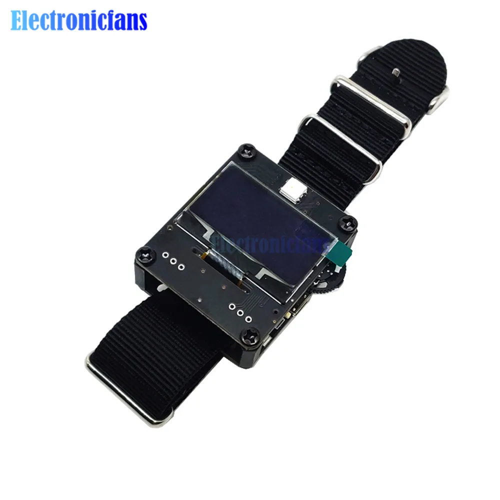 ESP8266 Wifi Watch программируемый макетная плата носимых OLED Дисплей ESP-12F Wi-Fi Смарт-часы