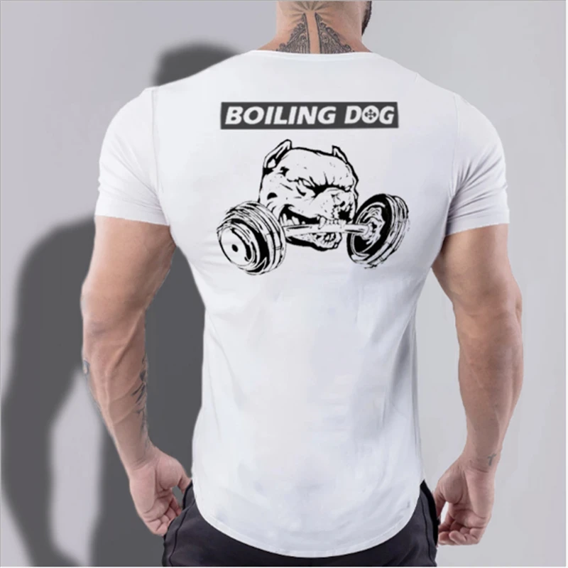 Рубашка мужская хлопковая с короткими рукавами тренировочная одежда для