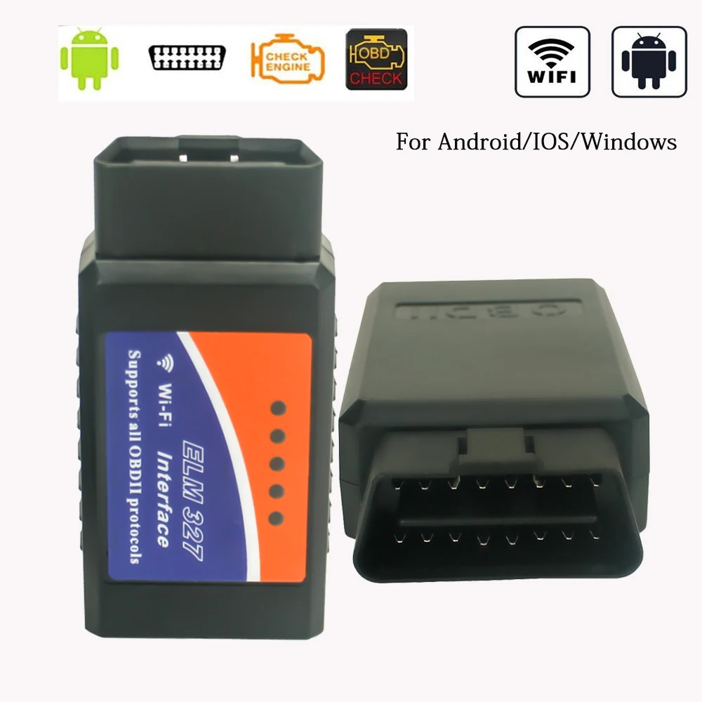Диагностический сканер ELM327 V1.5 OBD2 Bluetooth/Wi Fi для проверки двигателя автомобиля
