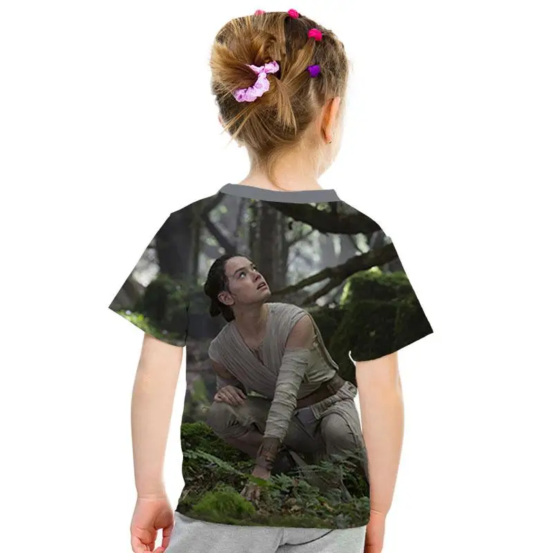 Звездные войны 3D imprimir bien de los hombres/las nias Топы Camiseta de manga corta Caballero Jedi imprimir nios camiseta de moda