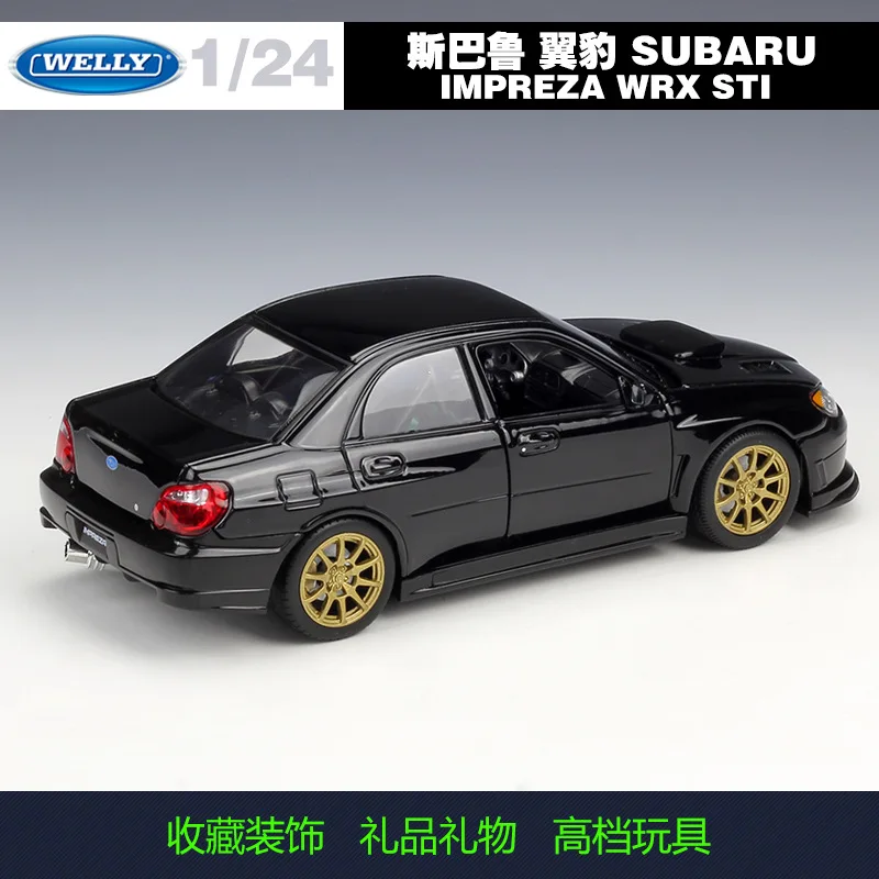 Модель автомобиля Welly 1:24 Subaru Impreza WRX STI из сплава литой и игрушечный автомобиль