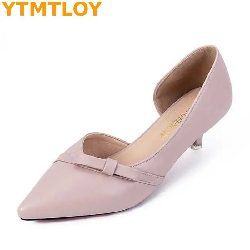Женские свадебные туфли с острым носком однотонные привлекательные Туфли на