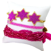 bluestar 2020 miyuki bracelet set mexican jewelry heart bangle set handmade armband tassel wedding jewelry accessories