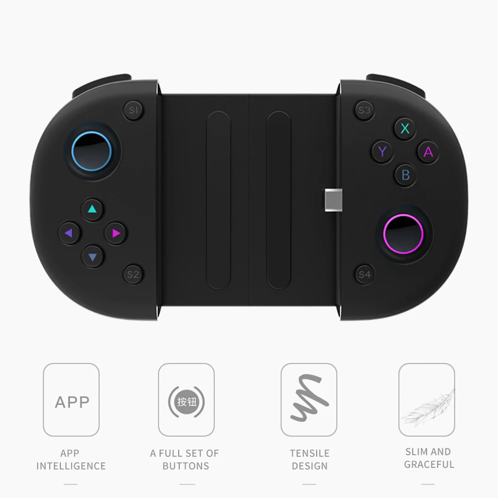 

Extendable Type C Game Controller Phone Holder Gamepad Joystick for 6.68 inch