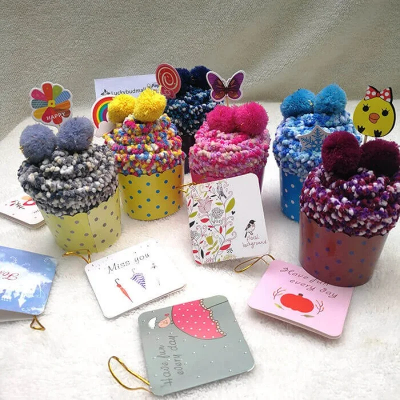 Plush Knitting Warm Socks  Casual Lovely Coral Fleece Candy Colors Cake Sock Comfortable Breathable Fuzzy Slipper Socks Gift