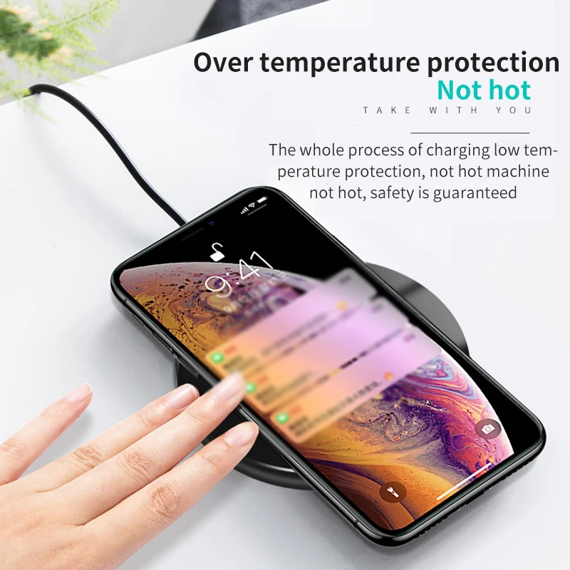 Портативное беспроводное зарядное устройство для IPhone 11 Pro 15 Вт Qi быстрой зарядки