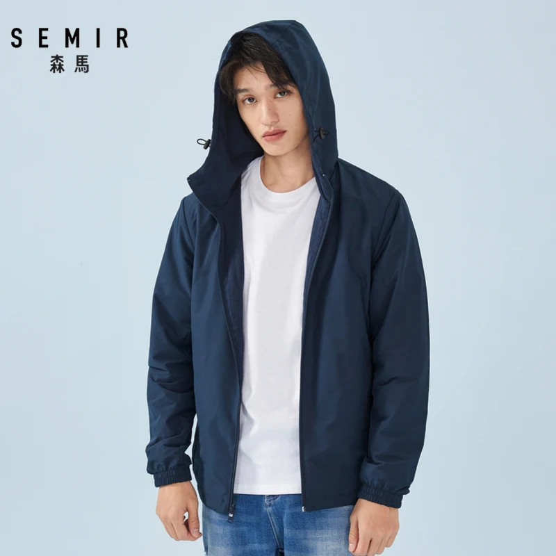 Куртка Semir мужская с капюшоном двойная повседневная одежда на весну и осень