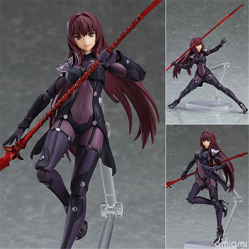 

Cute Figma 381 Fate Grand Order Lancer Scathach PVC Action Figure Game Statue Collection Model Kids Anime Toys Doll Gifts