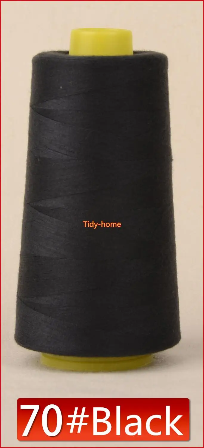 Прочные 3000 ярдов высокоскоростная швейная машина нить многоцветная полиэфирная