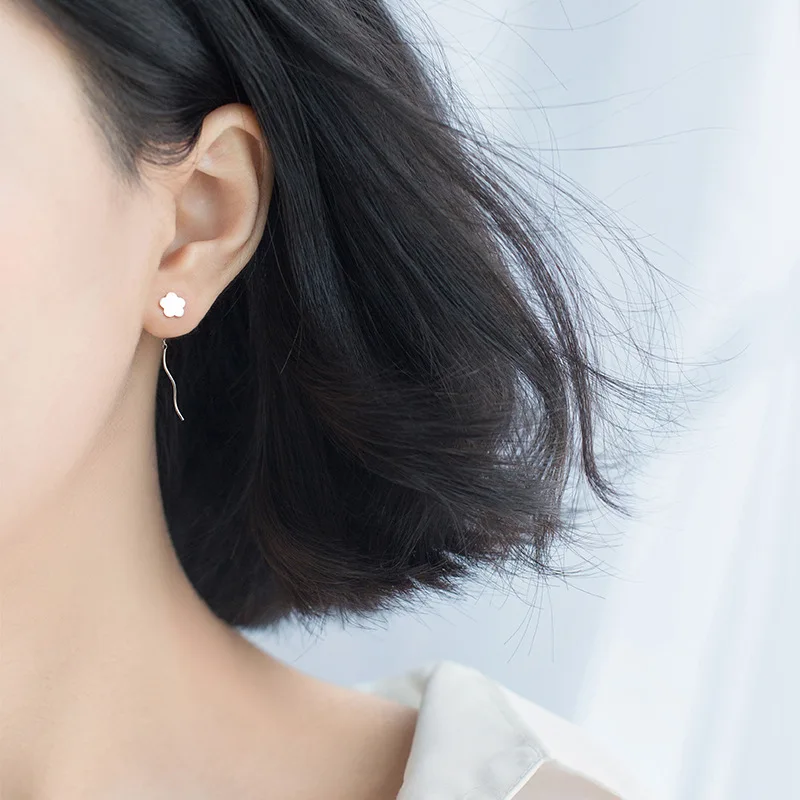 Серьги гвоздики в форме сердца Trusta из 100% стерлингового серебра 925 пробы с