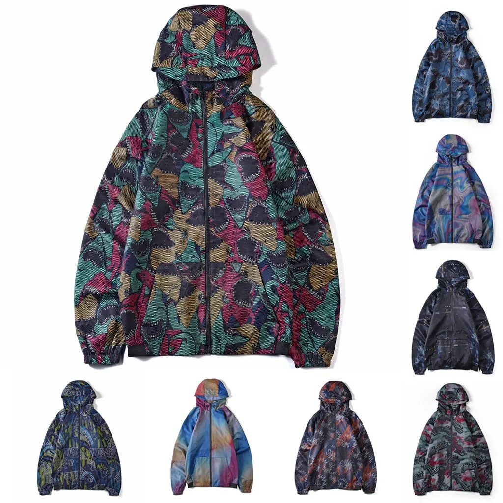 Мужская куртка на молнии с капюшоном и длинным рукавом осень зиму | Спорт