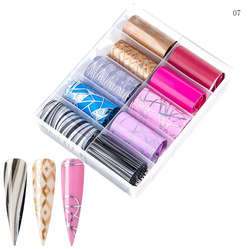 10 шт. разноцветные наклейки для дизайна ногтей|Стикеры и наклейки| |