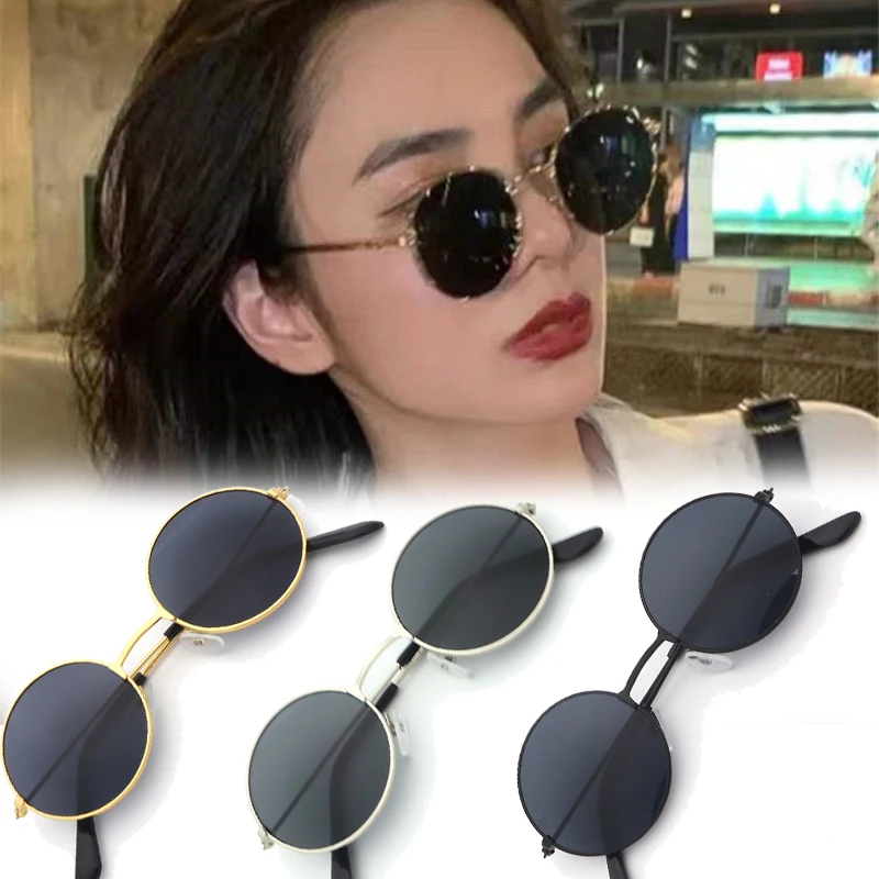 

2021 Round Retro Sunglasses Women Vintage Sun Glasses For Women/Men Luxury Brand Eyeglasses Women Small Oculos De Sol