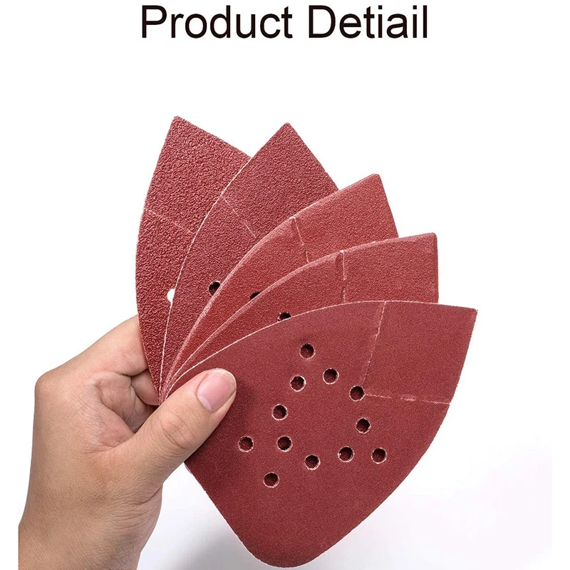 50 шт. наждачная бумага для мыши 12 отверстий шлифовальные подушечки шлифовальная