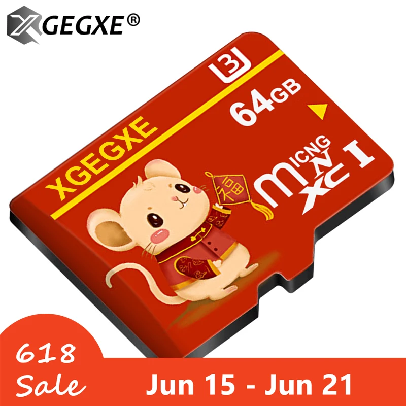 Mice Micro SD карта класс 10 памяти 64 ГБ 128 Мини microSD флэш накопитель cartao de memoria TF для