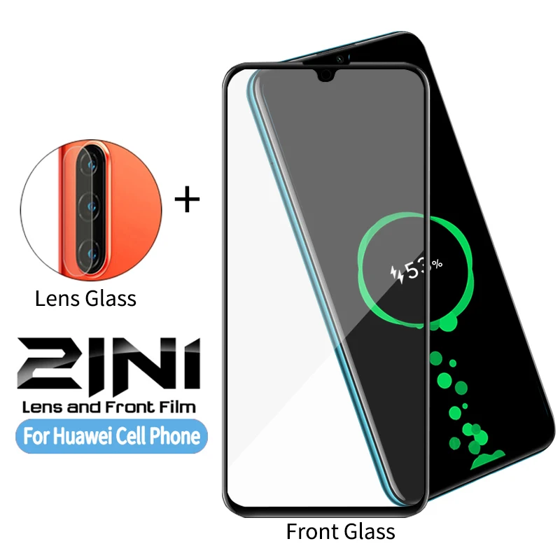 Закаленное стекло для экрана камеры 2 в 1 Huawei Honor 10 10i 20 P10 P20 P30 Pro Plus Lite Защитное