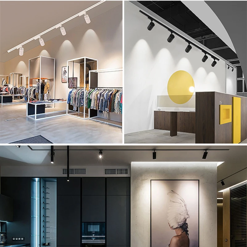 Changeable LED Track Light 12W 20W 30W COB Lamp Lights Spotlights Leds Tracking Fixture Spot for clothes Store | Освещение