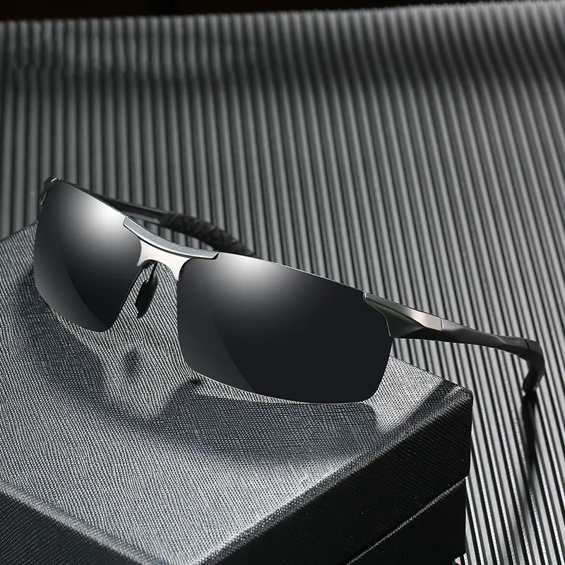 Мужские солнцезащитные очки ZENOTTIC спортивные поляризационные без оправы с