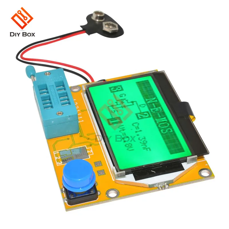 

LCR-T4 Mega328 M328 Transistor Tester Resistance Meter Diode Triode Capacitance Tester Multimeter MOS PNP NPN LCR Meter