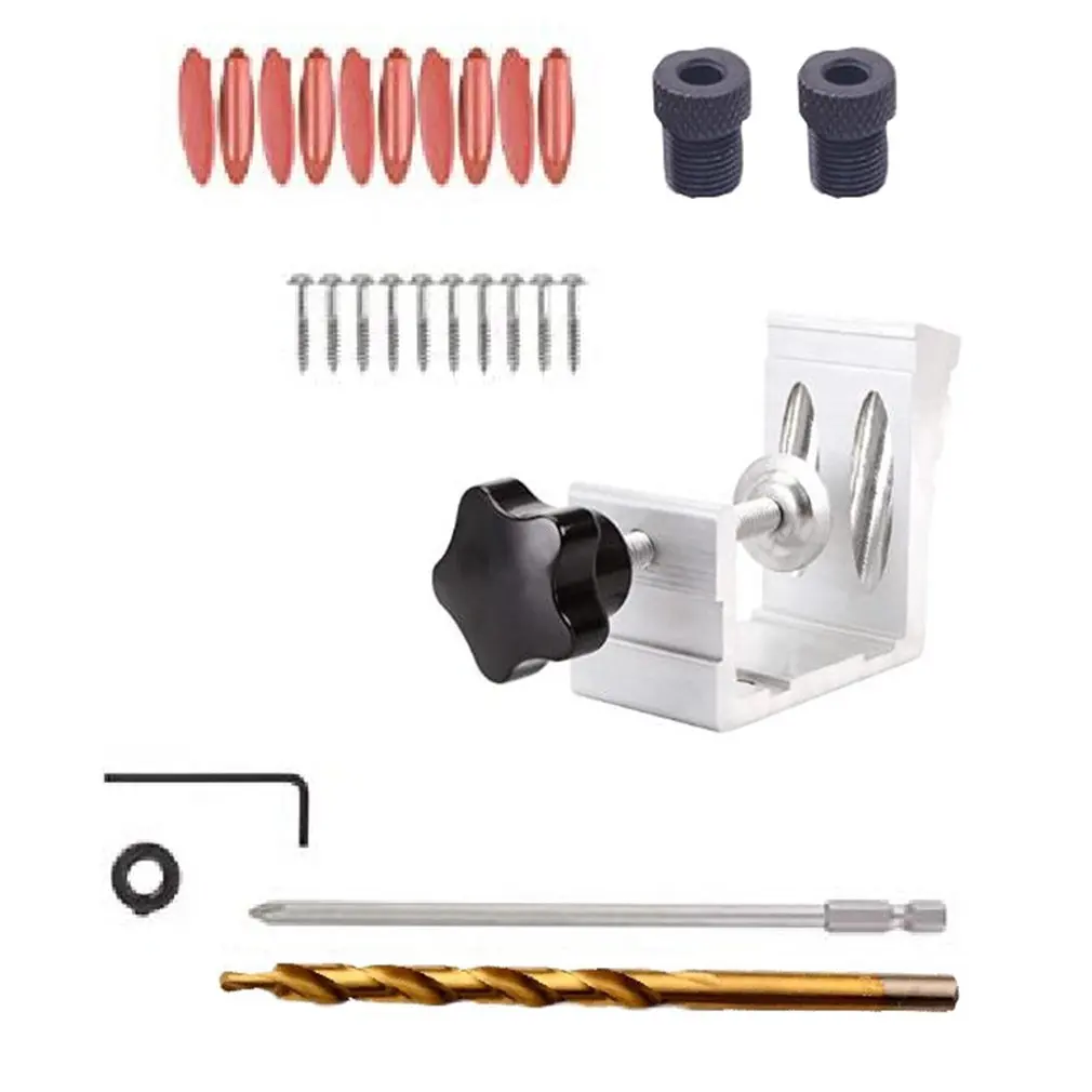 Алюминиевый деревообрабатывающий Наклонный набор локаторов с отверстием для