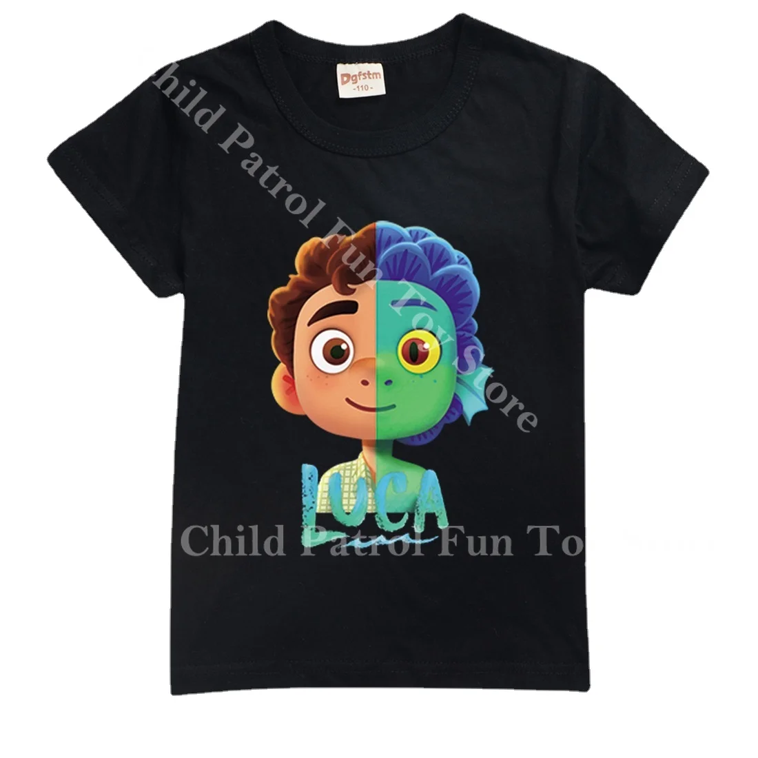 

2021 New Disney Pixar Movie Luca Alberto Sea Monsters Boys Children's Short Sleeve T-shirt Cotton Girls O-Neck Tops Kids Clothes