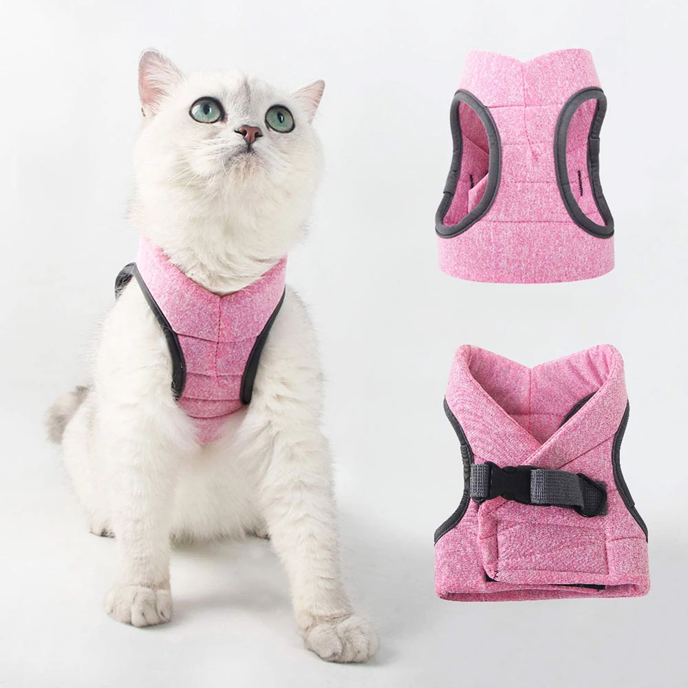 

Soft Comfort Padded Cat Harness and Leash Set for Small Medium Cats Pet Accessories Kitten Puupy Dog Walking Control Harness S-L