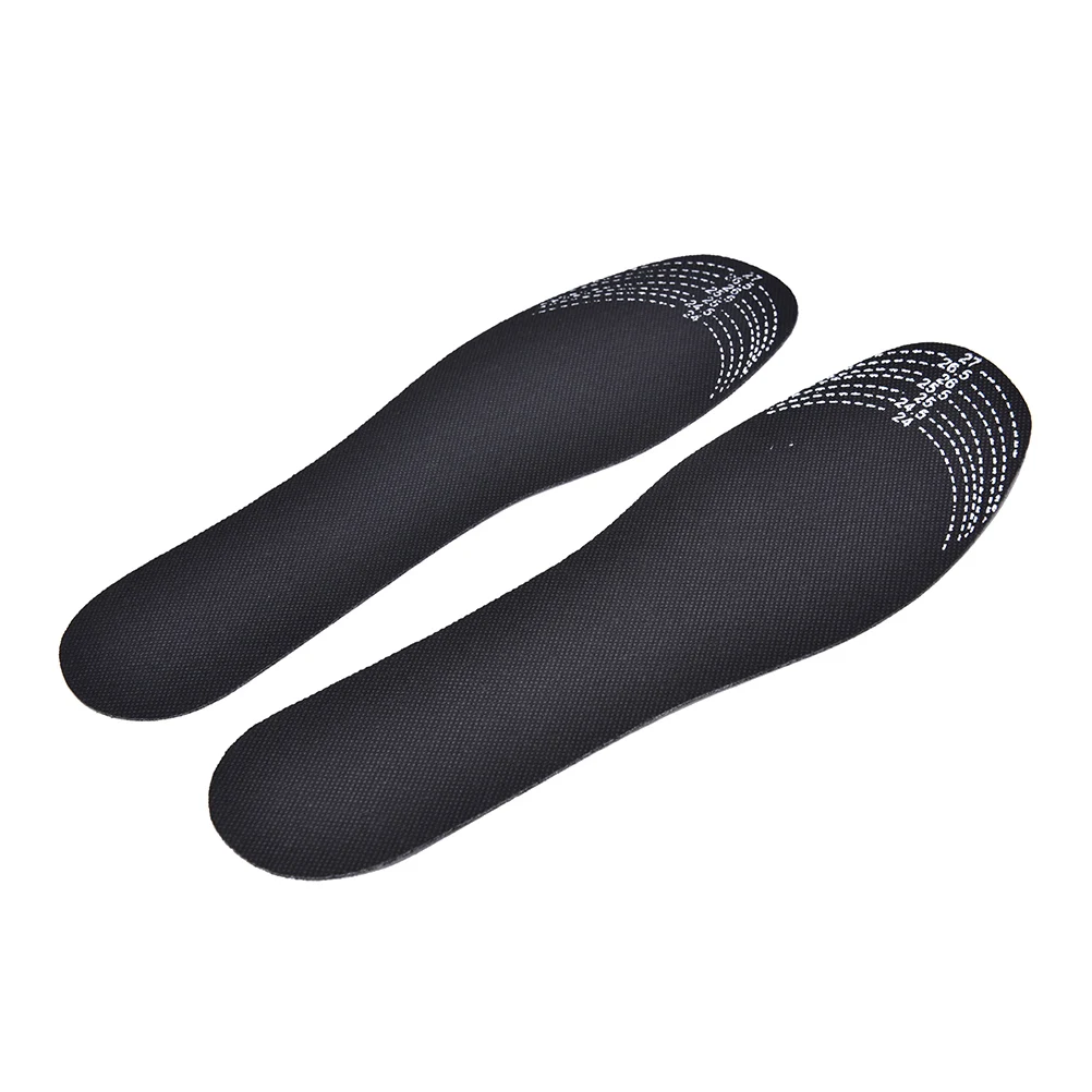 

Black Adjustable 1pair Scalable Insoles Unisex Bamboo Charcoal Deodorant Cushion Foot Inserts Shoe Pads Insoles
