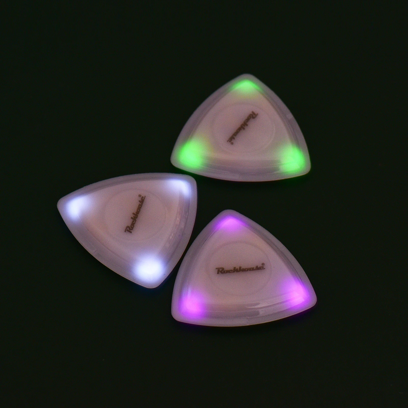 

Rockhouse LED Guitar Pick Luminous Guitar Picks Built-in 3pcs LEDs for Acoustic Folk Guitar Electric Guitars Accessories 3pcs