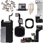 Полный комплект LCD запчастей для iPhone 6G 6 Plus дисплей металлическая пластина Кронштейн фронтальная камера ушной динамик кнопка домой гибкий кабель