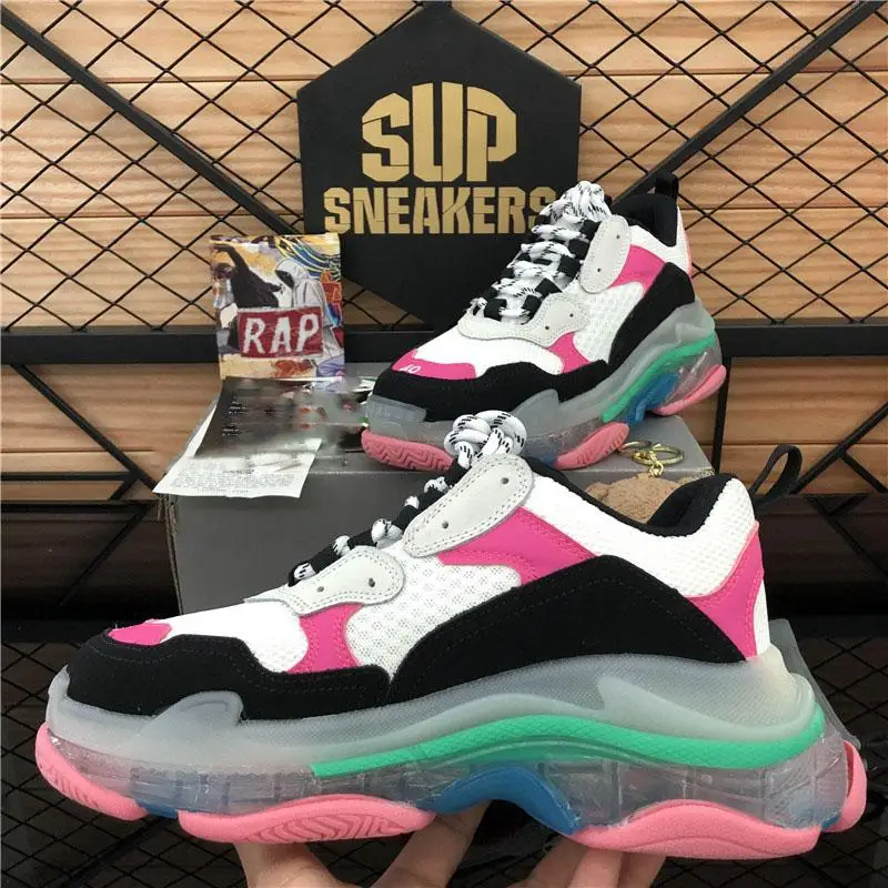 

Top Quality Fashion Casual shoes Platform Triple S Dad Men Women Black cheap Sport Sneaker Leisure Vintage Trainers