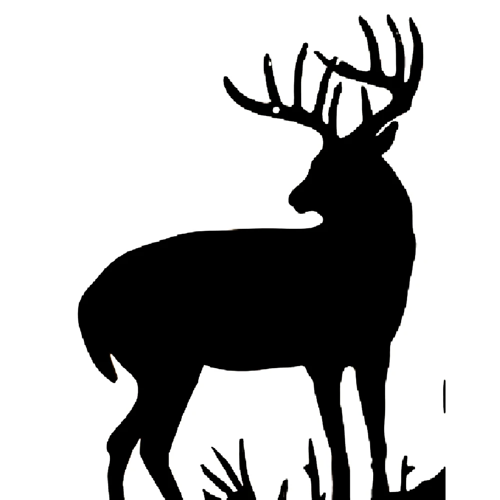 

Iron Metal Deer Silhouette Artwork Art Pendant Whimsical Metal Decoration for Wall Decor Garden Home Decor Accessory