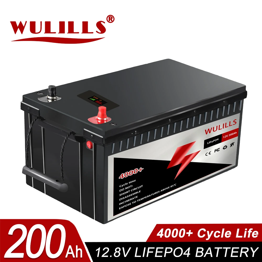 12V 200Ah LiFePO4 Battery Built-in 200A BMS Lithium for Replacing Most of Backup Power Home Energy Storage Off-Grid RV | Электроника
