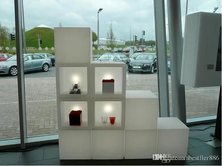Светодиодный бар мебель красочно изменен перезаряжаемый винный шкаф водонепроницаемый светящийся Дисплей Чехол kTV бар диско вечерние украшения