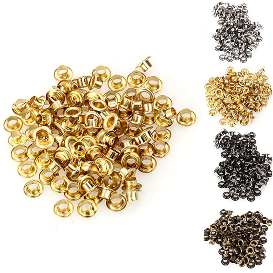 

DIY Scrapbooking Shoes Fashion Practical Accessories Hot Sale Fashion 200pcs/lot Metal Eyelets Grommets 1.5mm For Leather Craft