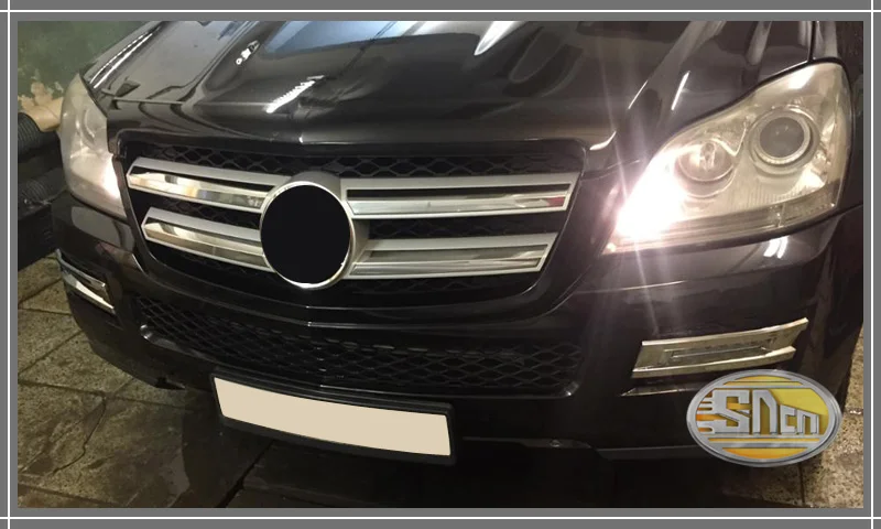 Светодиодные дневные фары drl Противотуманные фары для Mercedes Benz gl CLASS gl350 gl400 gl450 gl500 X164 2006 2007 2008 2009
