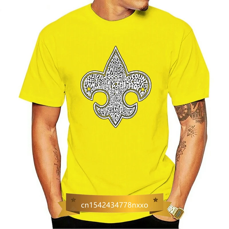 

Summer Fashion Graphic Originality Clothe 100% Cotton -Boy Scout Oath Men's Short Sleeve Funny Casual Printed Tee Black