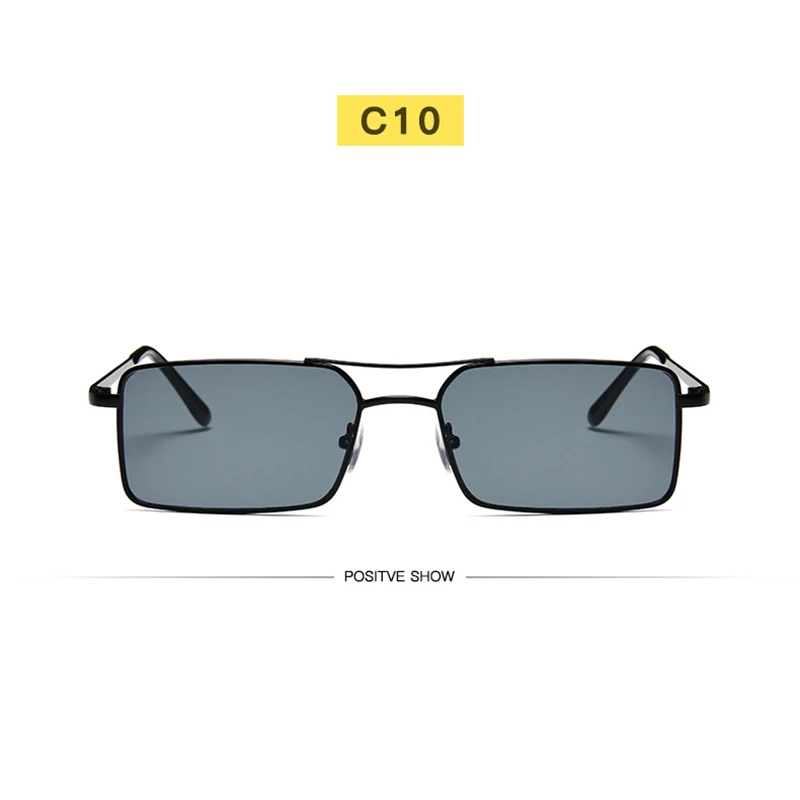 Солнцезащитные очки с двойной перемычкой для мужчин и женщин квадратные