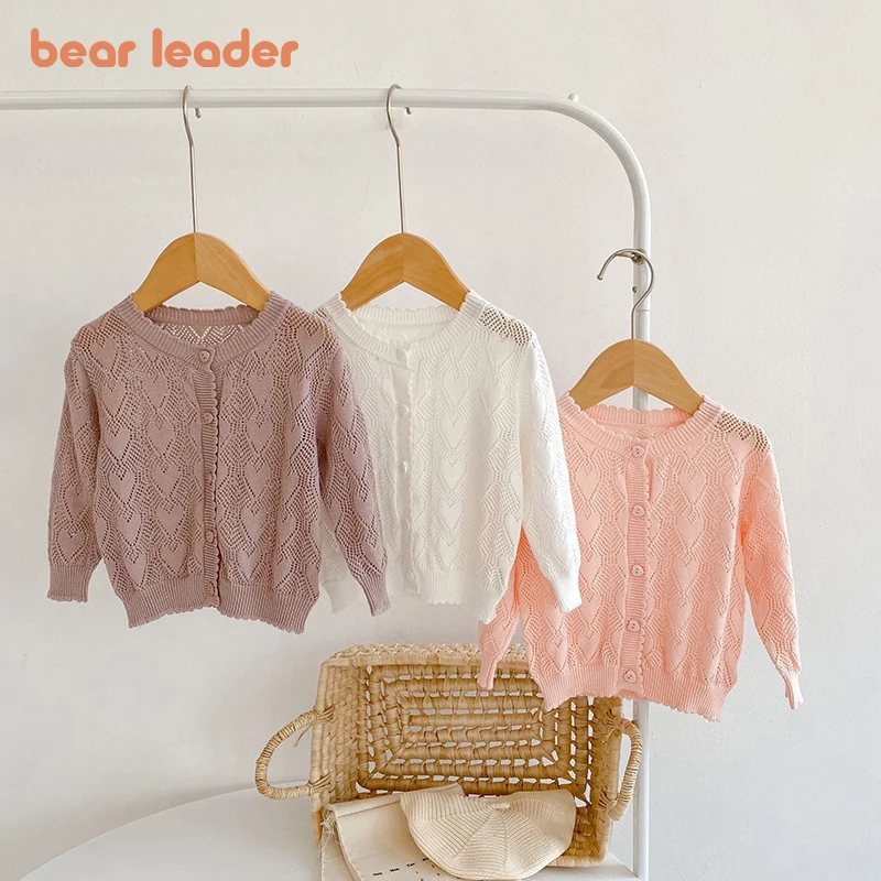 

Пальто трикотажное для девочек Bear Leader, на весну-лето, От 0 до 3 лет