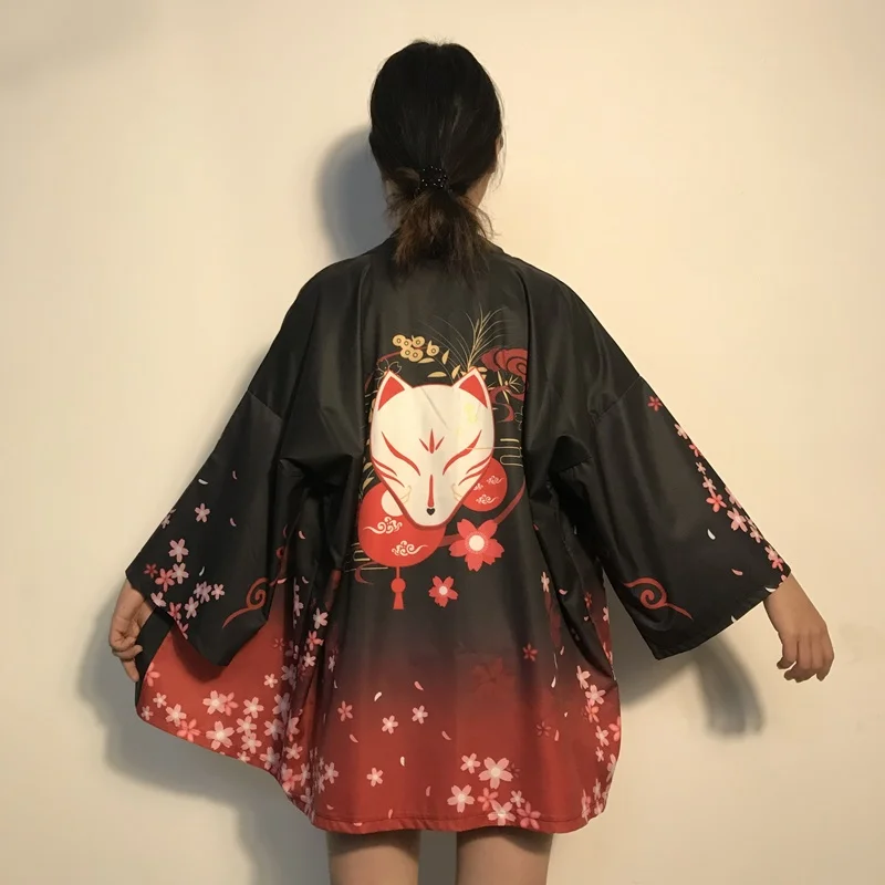 

Fashion Women Japanese Yukata Female Women Asian Clothes Kimono Cardigan Shirt Women Traditional Japanese Kimonos Haori