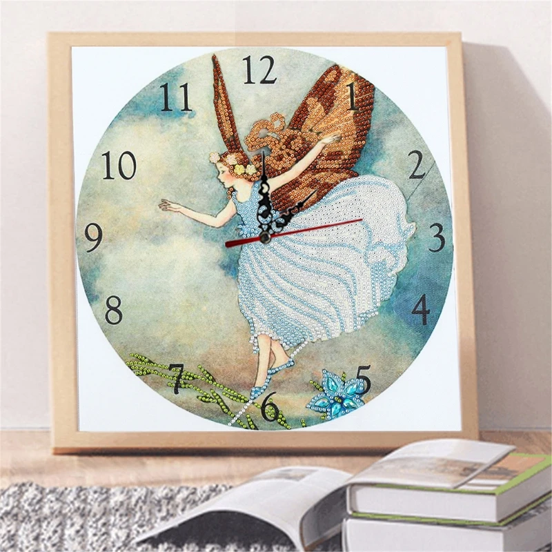 

Flower Clock 5D Special Diamond Painting Embroidery Cross Stitch Rhinestones DIY Needlework Crafts Kit Home Decoration