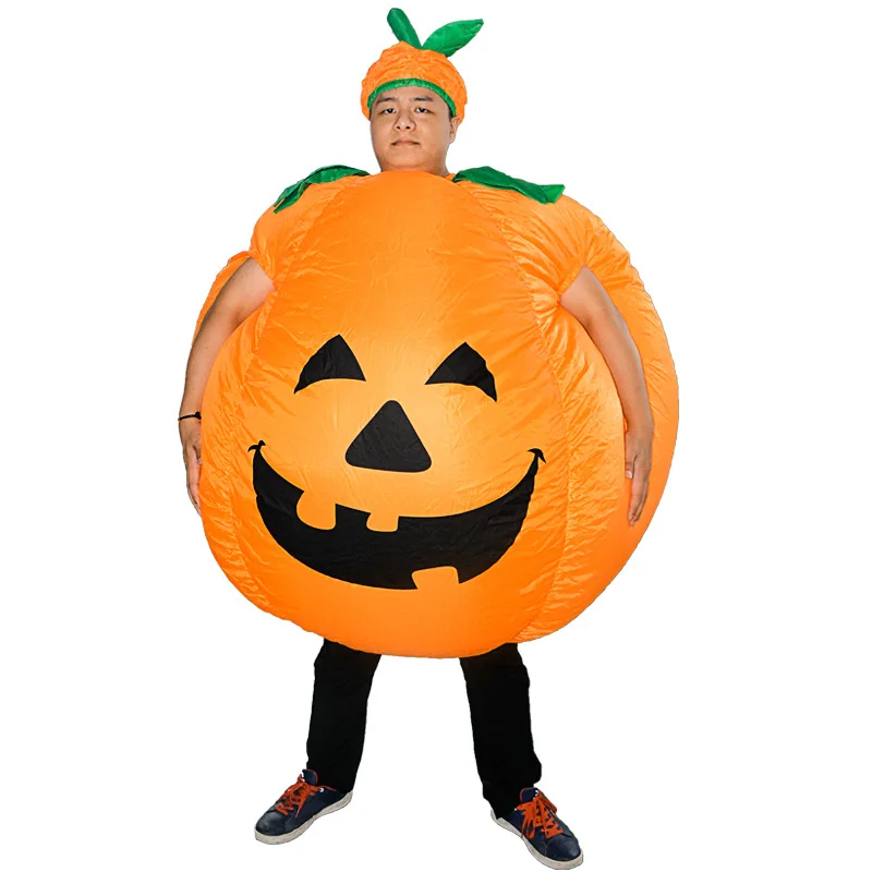 

Cute Halloween Pumpkin Model Inflatable Cosplay Costume Cartoon Doll Stage Performance Christmas Carnival Birthday Party