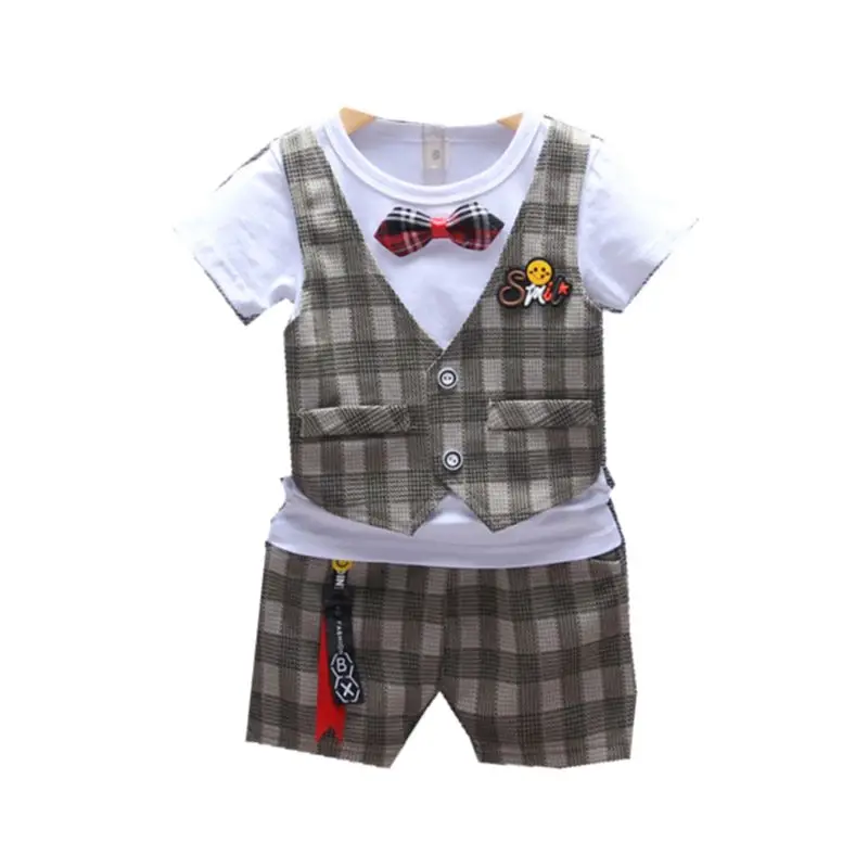 

New Kids Fashion Boys Clothing Summer Baby Girl Clothes Suit Children Cotton T-Shirt Shorts 2Pcs/sets Toddler Casual Tracksuits