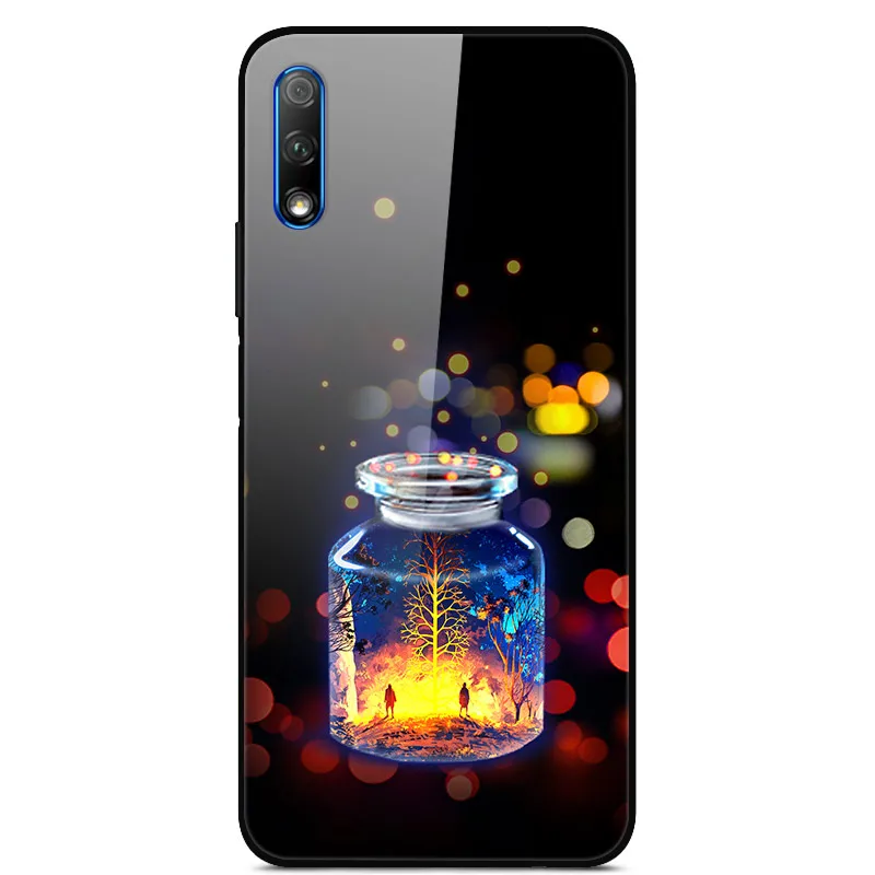 Роскошный чехол для huawei Honor 9X, чехол из закаленного стекла, силиконовый чехол для телефона huawei Honor 9X X9 9 X, чехол s для Honor 9X