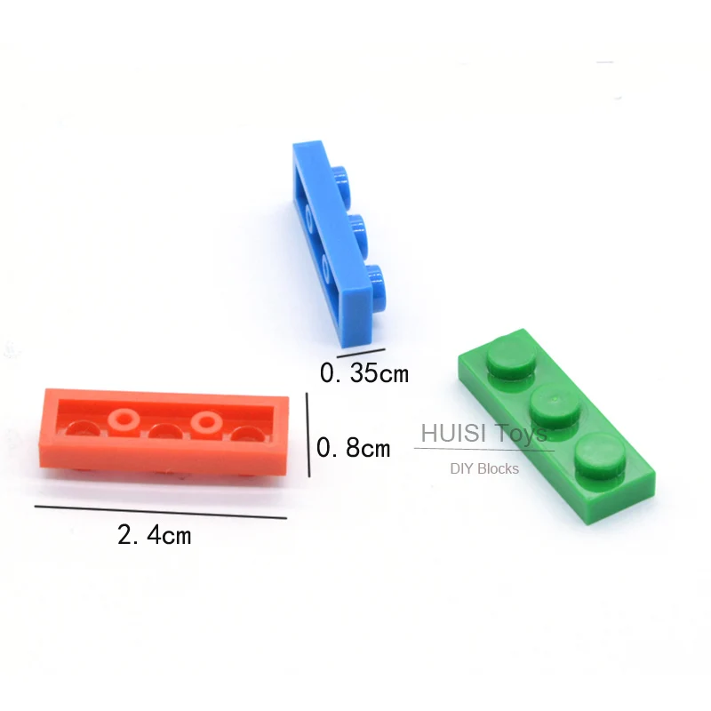 Decool Legoes Совместимые Кирпичи 1x3 Короткие пластиковые строительные блоки детали
