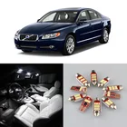 Белый Canbus без ошибок Автомобильные светодиодные лампы Интерьер Карта Купол свет комплект для 1999-2014 2015 2016 Volvo S80 потолочный грузовой лицензионный светильник