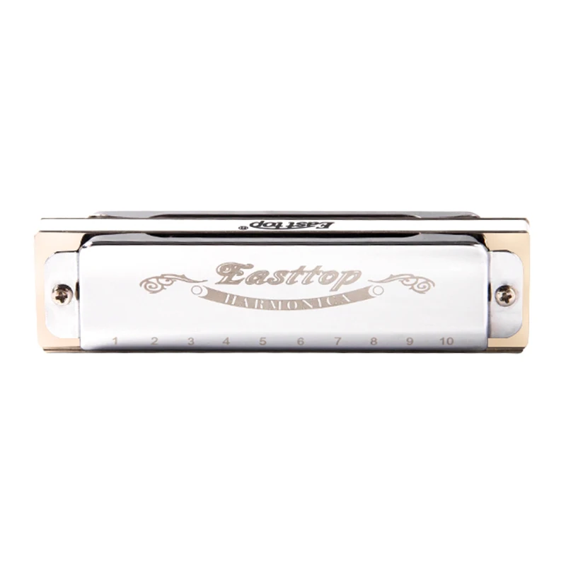 

Easttop Diatonic 10 Hole Harmonica ABS Comb Mouth Organ Instrumentos Key C Blues Harp Musical Instruments East top T008 Beginner