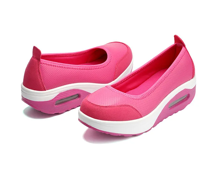 Новинка 2018 модные женские туфли качели LFFZ дышащие на танкетке с воздушной