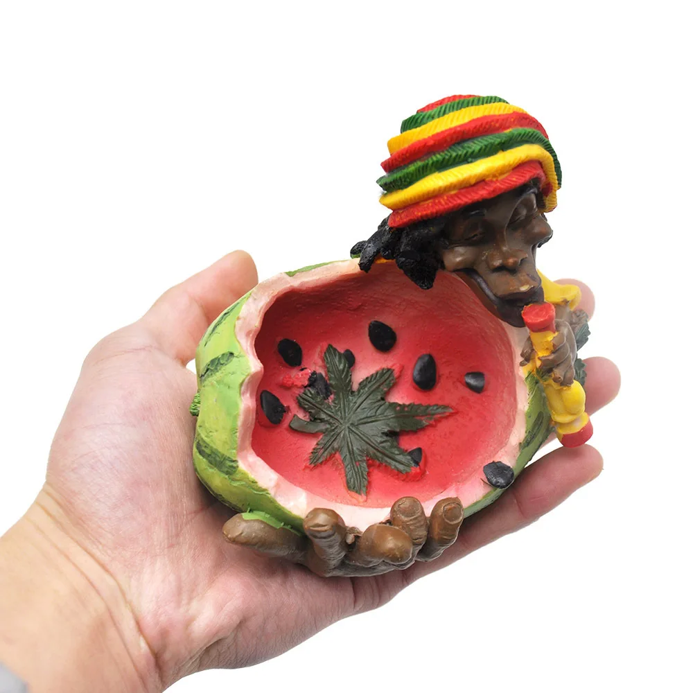 

Funny Creative Resin Jamaica Ash Tray Home Party Bar Decoration Holder for Gift Cigarette Smoking Accessories Portable Ashtray