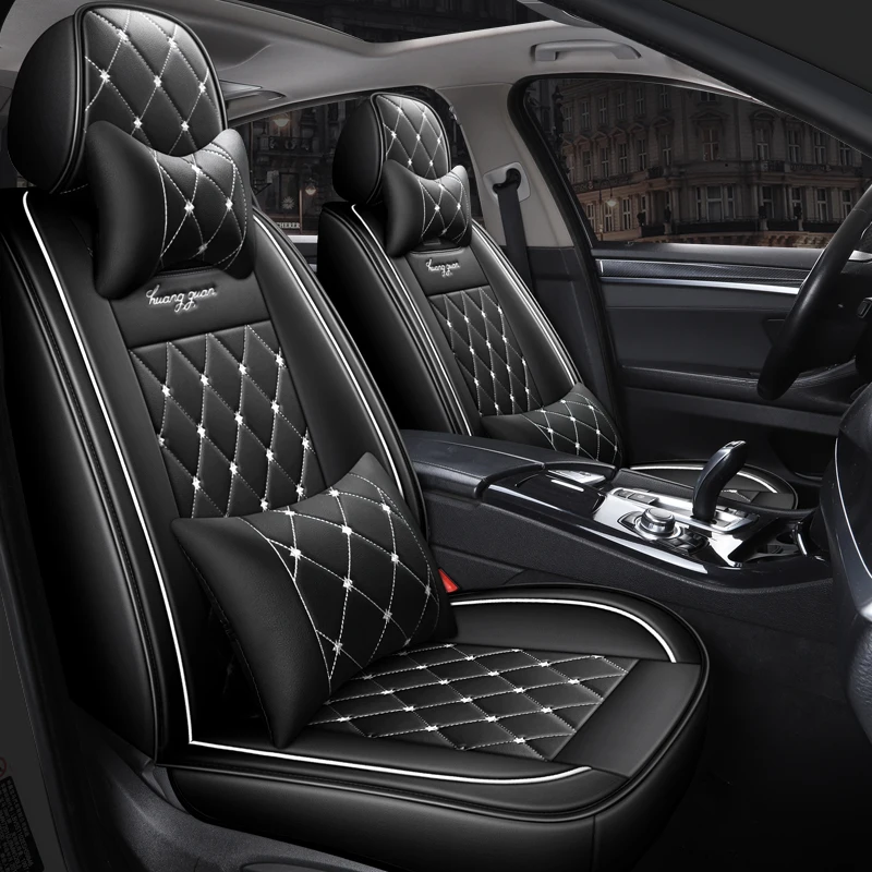 

Full Coverage Eco-leather auto seats covers PU Leather Car Seat Covers for Audi quattro a7 a8 q3 auv q5 suv q7 q8 quattro